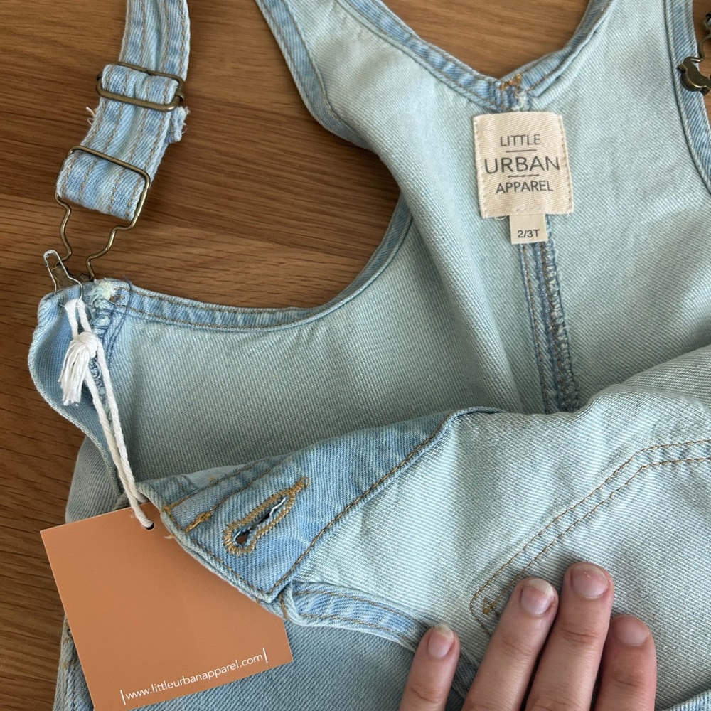 Little urban apparel light denim overall - Picture 3 of 3